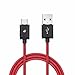 Braided USB Type C Cable, BlitzWolf 6.6 ft Reversible USB 2.0 to USB-C Data and Charger Cord for Nexus 5X 6P, OnePlus 2, Nokia N1, Xiaomi 4C, Zuk Z1, Apple Macbook Red