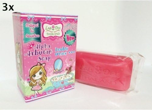 Beauty Set : 3x70G.Skin Whitening Soap New!! Alpha Arbutin Soap Double White , Skin Lightening [Get Free Facial Hair Epicare Spring A1 Remover] Z276