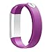 moreFit Fitness Tracker, Slim Touch Screen Activity Health Tracker Wearable Pedometer Smart Wristband, Silver/Purple