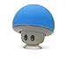 Wireless Portable Mini mushroom Bluetooth Speaker - Built-in Lithium Battery and Mic - Auto Pairing Feature for Easy Pairing Compatible with all Bluetooth devices - Hands-free Calling - Blue