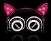 SoundBeast Cat Ear Headphones with Glowing Lights (Pink)