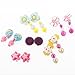 kilofly 6 Pairs Girls Princess Party Favor Jewelry Clip On Earrings Value Pack