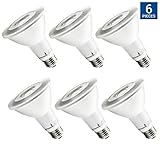 Hyperikon PAR30 LED Long Neck Dimmable Bulb 75W Equivalent (12W) Flood Light Bulb, Warm White 2700K, CRI 90+ - Kitchen, Bedroom, Recessed Lighting (6 Pack)