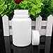 LAZZON Travel White Plastic Empty Portable Solid Powder Medicine Bottles Pill Tablet Holder Storage Case Container Box 100ML Big