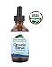 Pure Mountain Botanicals Organic Liquid Stevia Sweetener – Alcohol Free and Kosher Sweet Sugar Substitute Stevia Drops - 1oz Glass Bottle