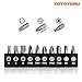 TOYOTERU Socket Adapter & Bit with Bit Extension Holder (16pcs),Hex Quick Change Chuck Socket Adapter, Impact Hex Shank Drill Bits Bar
