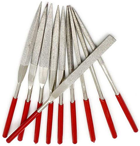 10pcs Diamond Needle File Set Hand Tool Kit for Metal Jewellery Glass Stone