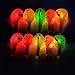LED Party Emoji Light Up Balloons 30 Pack with Mixed Colors Flashing Light for Kids Christmas Birthday Evening Festival Decorations (30M Ribbons)