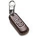 Vitodeco Genuine Leather Smart Key Keyless Remote Entry Fob Case Cover with Key Chain for Mazda 3, 6, CX-3, CX-5, CX-9, MX-5 Miata (4 Buttons, Brown)