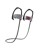 ISSIKI JAPAN Headphones Wireless In Ear Earbuds V4.1 Sports Sweatproof Earphones , Premium Sound with Bass Noise Reducing, Secure Fit Wireless Headset for Running, Workout and Gym (Gray)