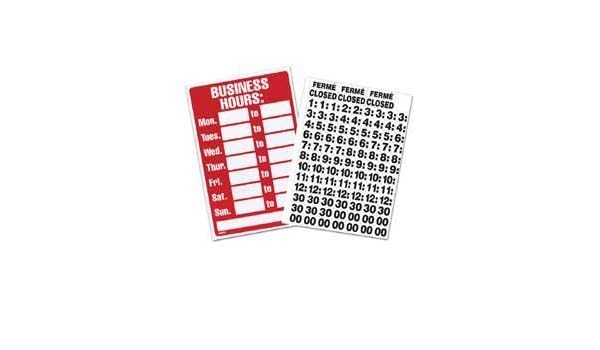 Amazon Com Office Depot Business Hours Sign 8in X 12in 9394