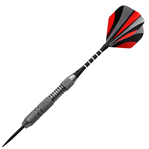 ROSE KULI Steel Tip Darts 24 Grams Brass Barrels Stainless Needle with Different Style Flights - Thumbnail 5
