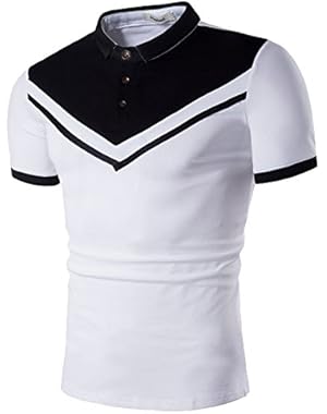 Men's Polo Casual Slim Fit Short Sleeve Polo Shirts