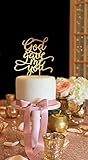 Wedding Cake Topper Gold Cake Topper God Gave Me