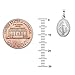 Children's Sterling Silver Baby Miraculous Medal Charm Pendant Necklace 16 Inches