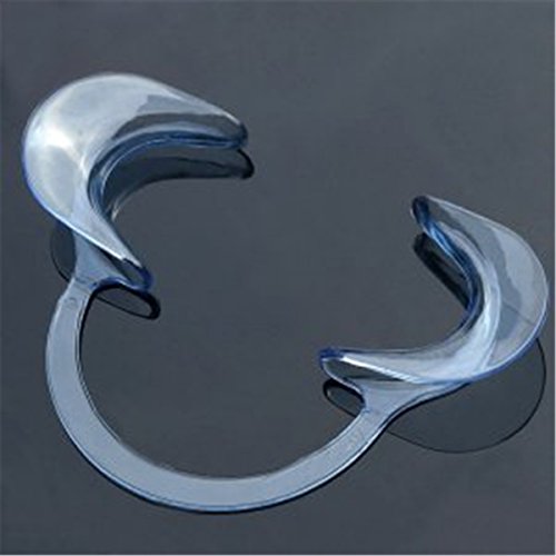 Dental 1-sided Intraoral Orthodontic Mirror Stainless Steel Photographic Mirror with 2 pcs Cheek Retractors Lip Opener