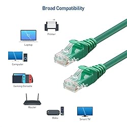 Cable Matters 10Gbps 5-Pack Snagless Short Cat 6