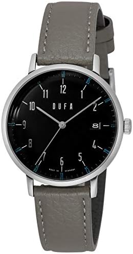 腕時計 Breuer Automatic ブロイヤー オートマティック 38mm メンズ レディース ドイツ製 ブラック シルバー レザー Dufa Df 9011 0a 国内正規品