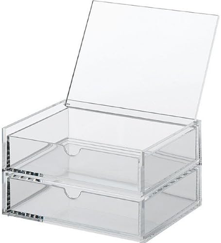 Amazon Com Muji Moma Acrylic Case 2 Drawers With Lid Small