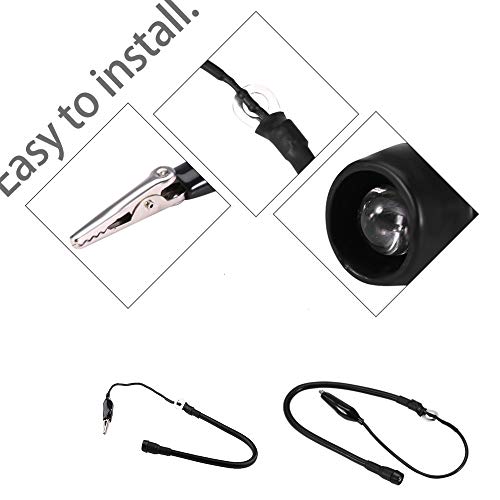 Tattoo LED Light - Jconly 2Pcs Adjustable Tattoo LED Light for Tattoo Machine Mounted Flashlight Supply Power Accessories, Tattoo Supplies, Tattoo Accessories