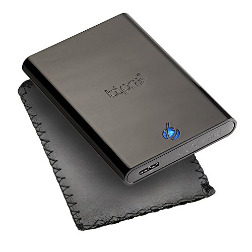 Bipra S3 2.5 inch USB 3.0 FAT32 Portable External Hard Drive - Black (250GB)