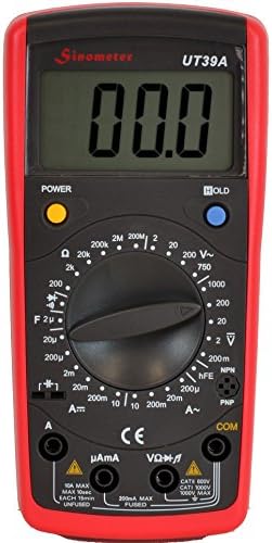 Tekpower UT39A Both AC/DC Current Measurement (10A/10A) Digital Multimeter with Full Features,Sinometer OEM