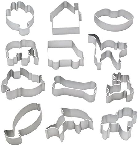 Cookie Cutters Set (12 Piece) - Various Shapes Metal Cookie Cutter Set (Random Delivery)