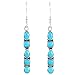 Turquoise Earrings 925 Sterling Silver & Genuine Turquoise (Select Style) (Artisan)