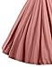 GownTown Women's 1950s Retro Vintage V-Neck Party Swing Dress Cocktail Dress Salmon