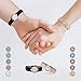 ttstar 2PCS Aromatherapy Essential Oil Diffuser Bracelet Adjustable Genuine Leather Wristband Bracelet with 20 Refill Pads Diffuser Bracelet Gift Set for Mother Women Girls