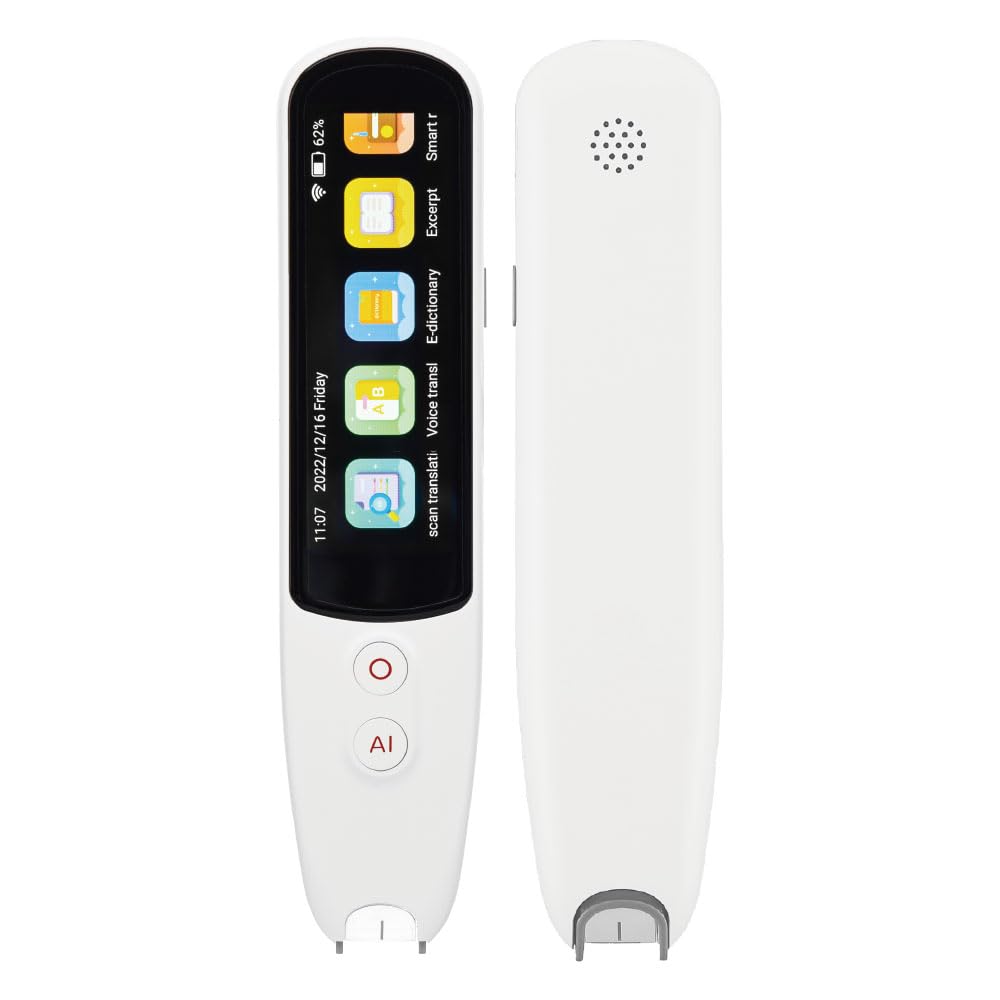 Photo 1 of SVANTTO 102 Translator Pen Scanner, Text to Speech Device for Dyslexia, OCR Digital Highlighter Reader Pen, Exam Reading Pen, Bluetooth Langage Translator, No Monthly Fee?White?