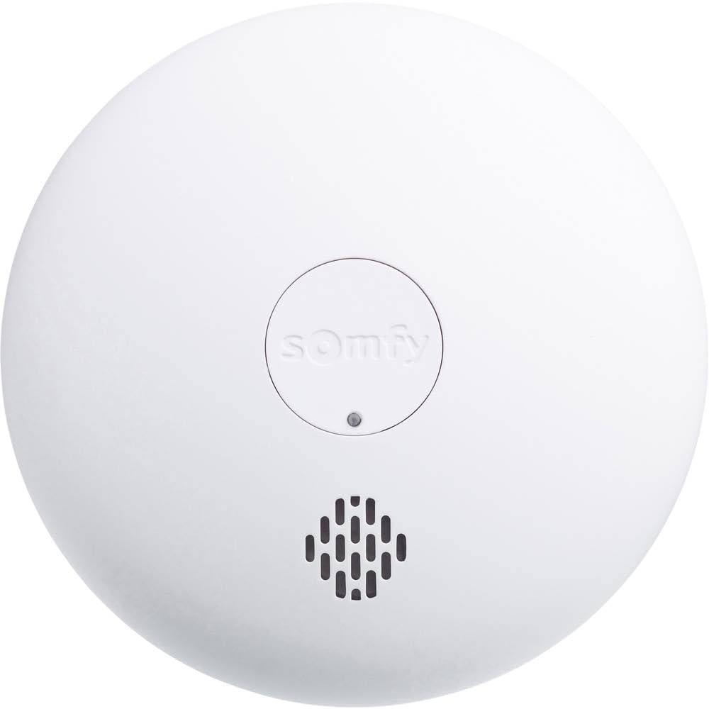 Somfy 1870289 - Connected Smoke Detector , Siren 85dB , Compatible Somfy Home Alarm, Somfy One