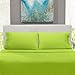 Nestl Deep Pocket Twin Sheets: 3 Piece Twin Size Bed Sheets with Fitted Sheet, Flat Sheet, Pillow Cases - Extra Soft Microfiber Bedsheet Set with Deep Pockets for Twin Sized Mattress - Garden Green