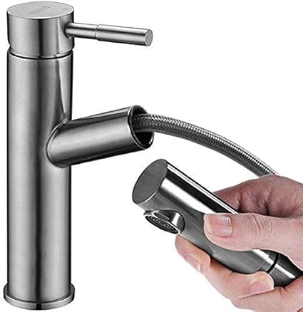 Grifo monomando para fregadero Grifo de cocina extraíble Latón