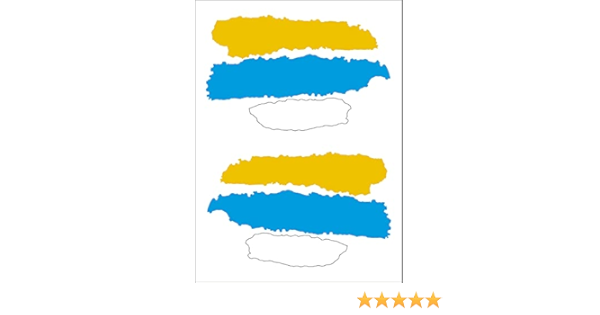 Artimagen Pegatina Bandera Trazos Islas Canarias 2 uds. 65x40 mm/ud.