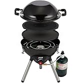 Coleman 4-in-1 Portable Propane Grill with 4 Cooking Attachments, Grill/Stove/Griddle/Wok with 7000 BTUs of Power for Grilling, Tailgating, Camping, BBQ, &amp; More