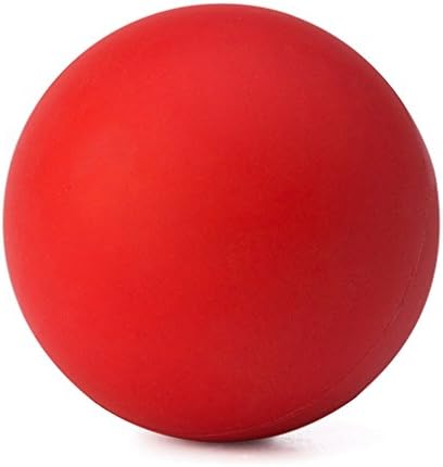 Fitball Lacrosse Therapy Massage Roller Ball Best for Trigger Point Release, Back Pain Relief, Muscle Tension, Yoga and Self Massage(red)