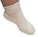 AHG Diabetic White Ankle Socks Cotton Blend 6 Pair Women's Men's Sizes 9-11