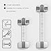 Baby Safety Cabinet Locks Willceal 8 Pack Double Insurance Adjustable Child Safety Latch for Cabinet,Refrigerator,Drawer,Toilet,etc. (Grey)