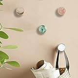 Pack of 4, Gold Brass Decorative Wall Hooks Towel Hook, Coat Hook Hangers Wall Mounted (Light Colour)