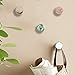 Pack of 4, Gold Brass Decorative Wall Hooks Towel Hook, Coat Hook Hangers Wall Mounted (Light Colour)