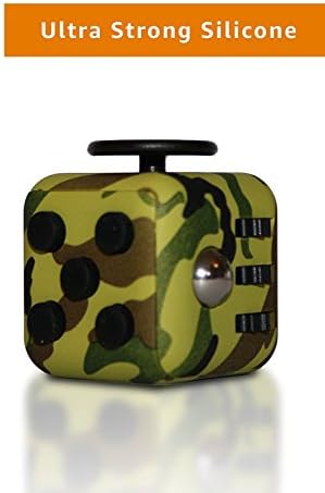 Oknas Fidget Cube Anti-Stress - Anti-anxiety and Depression Ball Toys for Children, Teens, Student and Adults - Active Dice Stress Reliever for Work, School, Class (Camouflage)