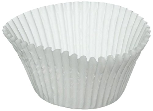 100 White Large Jumbo Texas Muffin / Cupcake Cups White flutted Cupcake Liners Baking Cups