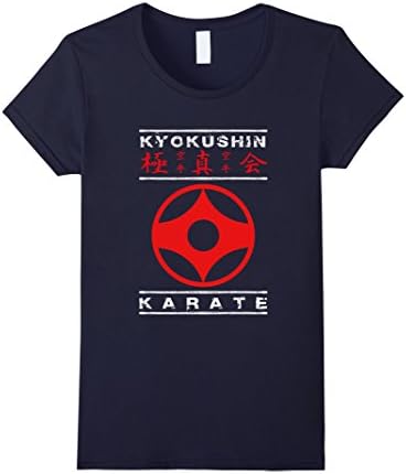 Women's Kyokushin Karate Martial Arts T-Shirt Small Navy
