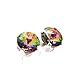 925 Sterling-silver stud earrings made with sparkling Enchanted Forest crystal from Swarovski®. London gift box.