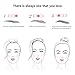 Adjustable Eyebrow Shapes Stencils Professional Makeup Model Template Tool Balance Ruler Shaping Template (Pink)