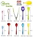 11pc Silicone Kitchen Utensil Set by CuisineFacets Colorful Cooking Utensils with Spatula, Serving Tools, Accessories and FREE Spoon Rest - Heat Resistant Spatulas and Spoons for Non-Stick Cookware