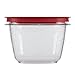 Rubbermaid Premier Easy Find Lids Food Storage Containers, 7 Cup, Racer Red