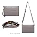 Galaxy Wolf Women Leather Crossbody Bag,Clutch Purse Shoulder Bag for Travelling Grey