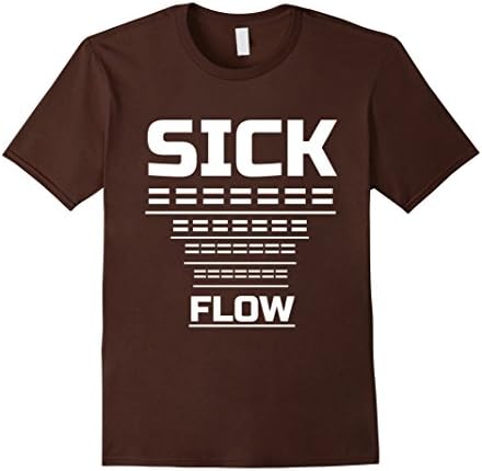 Mens Sick Flow With Heavy Vibration-Dj-Producer-Trap-Rap T-Shirt 3XL Brown
